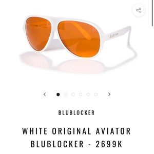 WHITE ORIGINAL AVIATOR BLUBLOCKER - 2699K